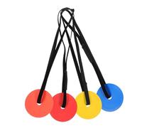 Abaodam 4pcs Soccer Training Discs High Visibility Practice Equipment for Soccer and Hockey Tpe Material Placement for Enhanced Skill Development