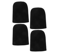 Abaodam 4Pcs Soft Anti-Slip Wheelchair Footrest Cover Pads, Protective Black Foot Pedal Rest Cushions for Elderly Wheelchair Leg Rest Replacement Accessories