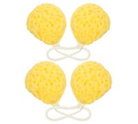 Abaodam 4pcs Soft Honeycomb Bath Sponges for Shower - Ultra-Soft Exfoliating Mesh Pouf Body Scrubber - Gentle Bath Sponge Balls for Spa, Relaxation Sensitive Skin Care
