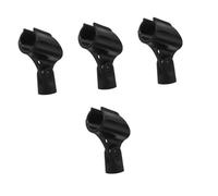 Abaodam 4pcs Stable Type Microphone Clamp for Wired Wireless Mics Easy Installation Holder for Ktv Concerts Stage Audio Clarity