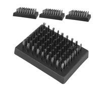 Abaodam 4pcs Stainless Steel Bbq Grill Cleaner Tool with Advanced Bristle Technology Outdoor Barbecue Cleaning Brush for Stubborn Grease and Residue Removal Multipurpose Grill Scrubber for