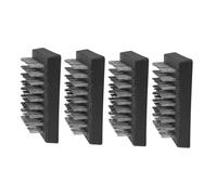 Abaodam 4pcs Stainless Steel Grill Cleaning Brush Heavy Duty Bbq Wire Brush with Replaceable Heads for Outdoor Barbecue Grease Removal and Precision Cleaning Tool