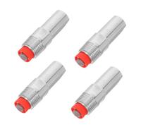 Abaodam 4pcs Stainless Steel Pig Nipple Drinkers with Filter and Water Tank Connectors Automatic Piglet Waterers for Farm Feeding Systems Easy-clean Design for Efficient Water Conservation