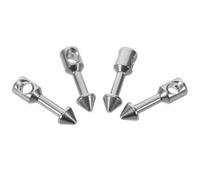 Abaodam 4Pcs Stainless Steel Spearfishing Band Hardware Inserts for Underwater Hunting and Euro-Style Rubber Band Fix Accessories