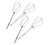 Abaodam 4pcs Stainless Steel Whisk Replacement Attachments for Hand Mixer and Electric Whisks, Corrosion Resistant Beaters with Broad Compatibility for Professional Baking and Cooking