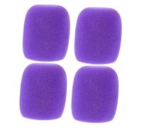 Abaodam 4pcs Thick Microphone Windscreen Covers Anti- and Washable Mic Protector Shockproof Shield for Home Ktv Use Reduces Noise and Provides Cushioning
