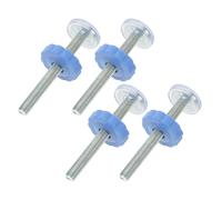 Abaodam 4pcs Threaded Spindle Rods Pressure Mounted Screws Gate Adapter Bolts Kit for Gates Stair Railing Window Guards Pet Safety Barriers No-Drill Installation