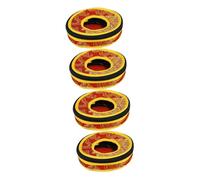 Abaodam 4pcs Tibetan Bells Case Zipper Closure Nepal Meditation Bell Box Religious Cymbals Bag