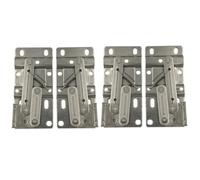 Abaodam 4pcs Tip Out Spring Hinge Cabinet Door Pivot Hardware for Sink Base Cabinets Self-Closing Furniture Hinges with Smooth Quiet Movement Heavy Duty Repair Kit for Tipping Shoe Storage