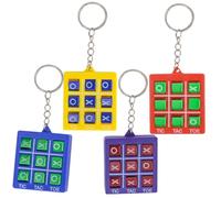 Abaodam 4Pcs Toe Keychains for Small Interactive Puzzle Lightweight Portable Backpack Charms Educational Memory Game