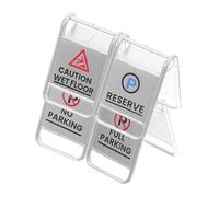 Abaodam 4pcs Traffic Signs for Realistic Simulation Traffic Props for Learning Portable Play for Boys for Creative Imaginative Play and Sand Table Decor