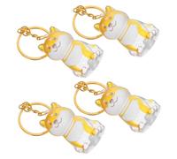 Abaodam 4pcs Transparent Dog Hair Keepsake Box Memorial Storage Keychain Charm for Pet Hair Collection Portable Dog Collector Pendant Heartfelt Tribute and Secure Display