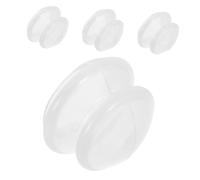 Abaodam 4pcs Transparent Silicone Facial Cupping Soft Flexible Vacuum Suction Cups for Gentle Face Massage Suction Strength for Skin Care and Muscle Relaxation Portable Beauty Therapy Tool