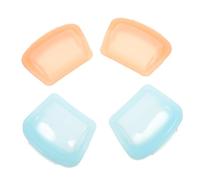 Abaodam 4pcs Travel Pill Organizer Bag Small Sealable Medicine Pouch Reusable Silicone for Medication Storage The Go