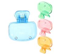 Abaodam 4pcs Universal Plastic Toothbrush Protector Caps for Travel and Daily Use, Reusable Toothbrush Head Covers Providing Protection Against Stains, Suitable for Family, Camping