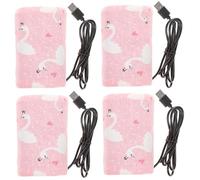 Abaodam 4pcs USB Portable Warmer Bag for Bottles Convenient Travel Insulated Bottle Warmer for Newborn Feeding The Go Compatible Power Banks and Laptops