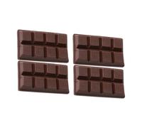 Abaodam 4pcs Valentine's Day Faux Chocolate Decor Tabletop Display Props Fake Chocolate Models for Home Shop Decoration Unique Party Supplies for Romantic Celebrations