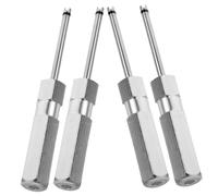 Abaodam 4pcs Valve Core Tool Kit Aluminum Alloy Single Head Valve Core Wrench Lightweight for Car Motorcycle Bicycle Truck Tire Stem Repair and Replacement