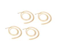 Abaodam 4pcs Violin Bow Hair Replacement Natural Horsehair for Violin String Instruments and Practical Accessory for Beginners and Professionals for Performances and Practice