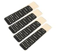 Abaodam 4pcs Violin Fretboard Stickers Black Paper Note Decals for 4/4 1/2 1/4 Violins Peel and Cling to Instrument Fretboard to Learn Finger Positions
