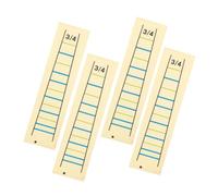 Abaodam 4pcs Violin Fretboard Stickers for Beginners Fingerboard Position Labels Removable Violin Learning Decals Printing Musical Accessories
