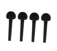 Abaodam 4pcs Violin String Tuning Pegs Ebony Violin Tuner Strong Material for Easy Installation and Stable Tuning
