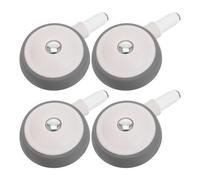 Abaodam 4pcs Walker Replacement Wheels, Universal Swivel Silent Front Wheels for Stroller and Walker, Wear-Resistant Detachable Pushchair Casters for Carriage