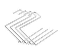 Abaodam 4pcs Weather-Resistant Stainless Steel Adjustable Wreath Hangers for Outdoor Cemetery Monuments, Easy Installation Metal Flower Holders,