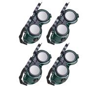 Abaodam 4pcs Welding Protective Glasses with Radiation and Splash Protection, Plastic Material Safety Goggles for Welder Eye Protection in Work Environments