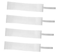 Abaodam 4Pcs White Captain Armbands for Football Durable Wear Resistant Plain Sports Bands Suitable for Football Rugby Basketball Ice Hockey Multi Sport Team Use
