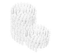 Abaodam 4Pcs White Miniature Garden Fence Picket Border for Fairy Garden Bonsai Plant Pot Decoration Outdoor Plastic Fencing