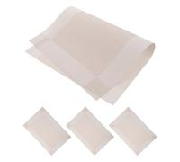 Abaodam 4pcs White Nail Art Table Mats Made of Lightweight Reusable Pvc, Manicure Armrest Cushion with Russian Craftsmanship Style for Professional Studios and DIY Nail Art