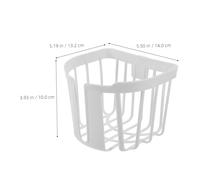 Abaodam 4pcs White Wall Hanging Planter Baskets for Orchids and Houseplants Space-saving Plastic Containers with S Hooks for Garden Porch Kitchen Decorative Plant Display