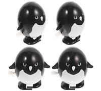 Abaodam 4Pcs Wind Up Animal Clockwork Penguins for Playroom Fun Christmas Party Favors for Boys and Safe Design