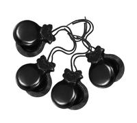 Abaodam 4pcs Wood Castanets Spanish Finger Percussion Instruments Wood Finger Castanets Musical Instruments for Dance