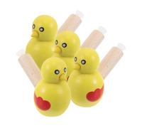Abaodam 4pcs Wooden Bird Whistles for Boys and Girls Playful Interactive Bird Call Whistles Fun Musical Toys for Christmas Halloween Birthday Party Favors