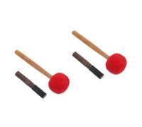 Abaodam 4pcs Wooden Buddha Sound Bowl Mallet Tibetan Singing Bowl Stick Heart Singing Meditation Relaxing Tool