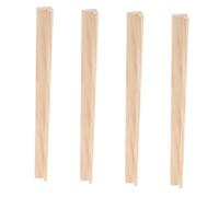 Abaodam 4pcs Wooden Domino Racks Unfinished Single Row Holders for Domino Mahjong Games Space Saving Tile Stands Friendly Design for Enhanced Gameplay