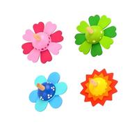 Abaodam 4pcs Wooden Gyro for Educational Rotating Spinning Tops for Hand Eye Coordination Safe Natural Wood Material Stress Relief Plaything for Boys Parties and Birthdays