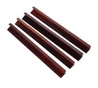 Abaodam 4Pcs Wooden Mahjong Racks with Integrated Pushers Portable Tile Holders for Traditional Mahjong Accurate Domino Arrangement for Game and Travel