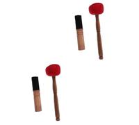 Abaodam 4pcs Wooden Singing Bowl Mallet Stick for Singing Bowl Striker Mallet for Meditation and Healing Practices
