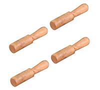 Abaodam 4pcs Wooden Stick for Singing Bowl Mallet Nepalese Buddhist Sound Bowl Hammer for Meditation and Yoga Practice