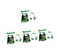 Abaodam 4sets Boy Girl Harness Leash Wrist Strap for Boy Girl Safety Walking Dinosaur Pattern for Park Outdoor Use