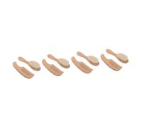Abaodam 4sets Hair Brush Comb and Soft Bath Brush for Gentle Scalp Cleaning Newborn Hair Care Tools and Easy to Clean for Parents