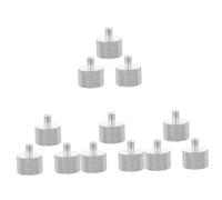 Abaodam 4sets Microphone Stand Screw Adapter Kit 5/8'' to 1/4'' Thread Mount for Tripod 3pcs*4