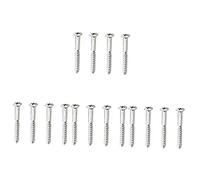 Abaodam 4sets Neck Plate Screws for Guitar Metal Guitar Bass Neck Joint Plate Screws Scratch-resistant Durable Simple to Install Detach 4pcs*4