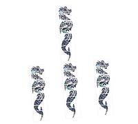 Abaodam 4sheets Gothic Dragon Guitar Fretboard Sticker Fret Inlay Decals for Electric Guitar Self-adhesive Musical Instrument Stickers