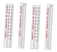 Abaodam 4sheets Guzheng Scale Stickers Beginner Practice Tool for Guzheng Learning Non-residual Adhesive Lightweight and Compact for Boy Girl and Musicians