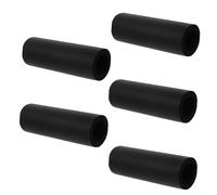 Abaodam 5 Pack PET Leash Handle Sleeve Grip with Foam Black 25mm | 5 X Sponge Wraps, Secure Non Slip Feel, Cat Leashes and Training Use, Busy Street Handling
