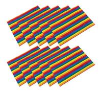 Abaodam 5 Packs Rainbow Tissue Paper for Wrapping and DIY Art Crafts Colored Striped Wrapping Paper Delicate Matte Finish and Smooth Surface for Photos